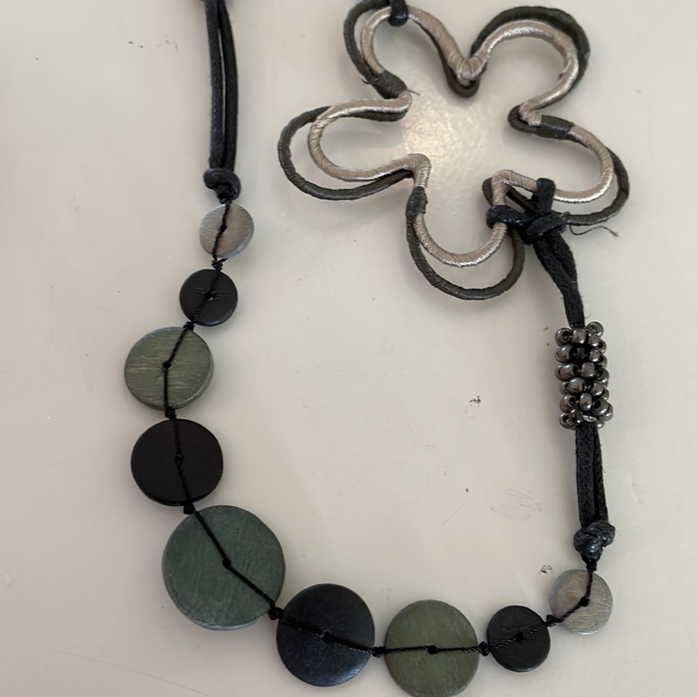 Long Multi Media Necklace
